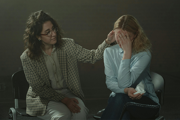 therapist and teen at BlueRock