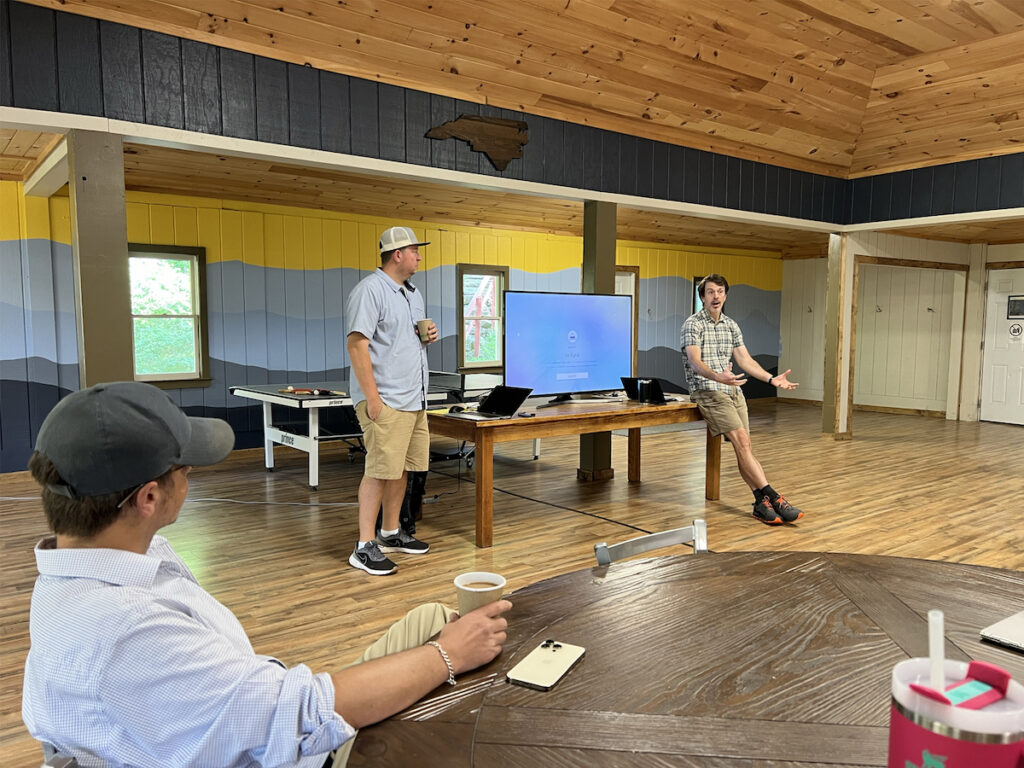 Staff at BlueRock teaching students who learn valuable DBT skills.